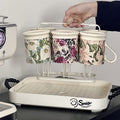 Retro Style Floral Mug High Temperature Resistant Afternoon Tea Ceramic Mug Set Premium Housewarming Gifts