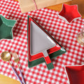 Ceramic Christmas Tree Plate, Dinner Plate, Snack Plate Breakfast Plate Dessert Plate 