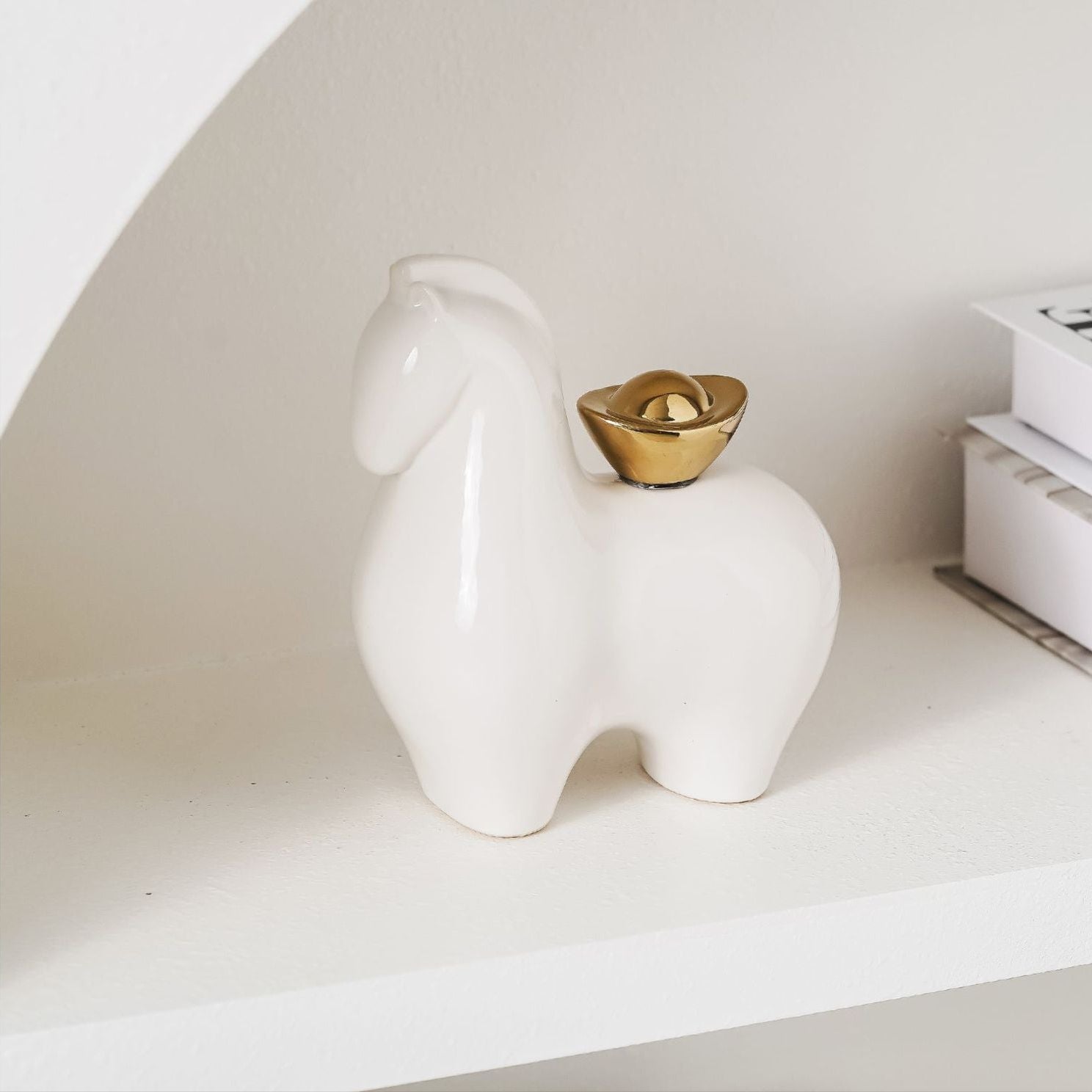 Horse Ceramic Home Decor Money Ride(Right) Away