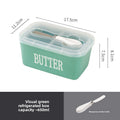 Butter dish with butter knife
visable butter box