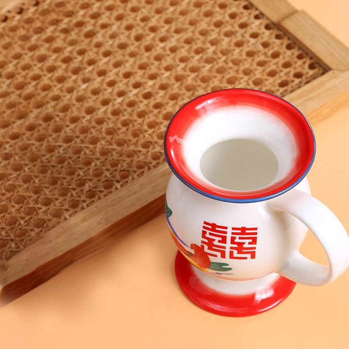 60s-70s Traditional Chinese Design Creative Funny Ceramic Mugs