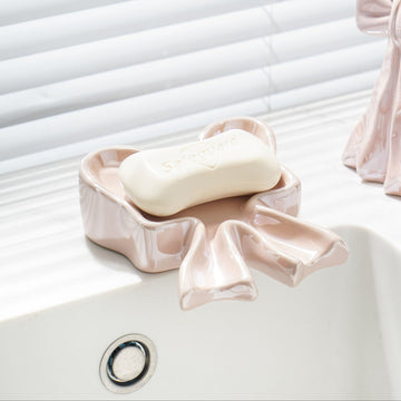 Luxury Bow Soap Box, Toothbrush Holder And Lotion Bottle , Creative Soap Drainage
