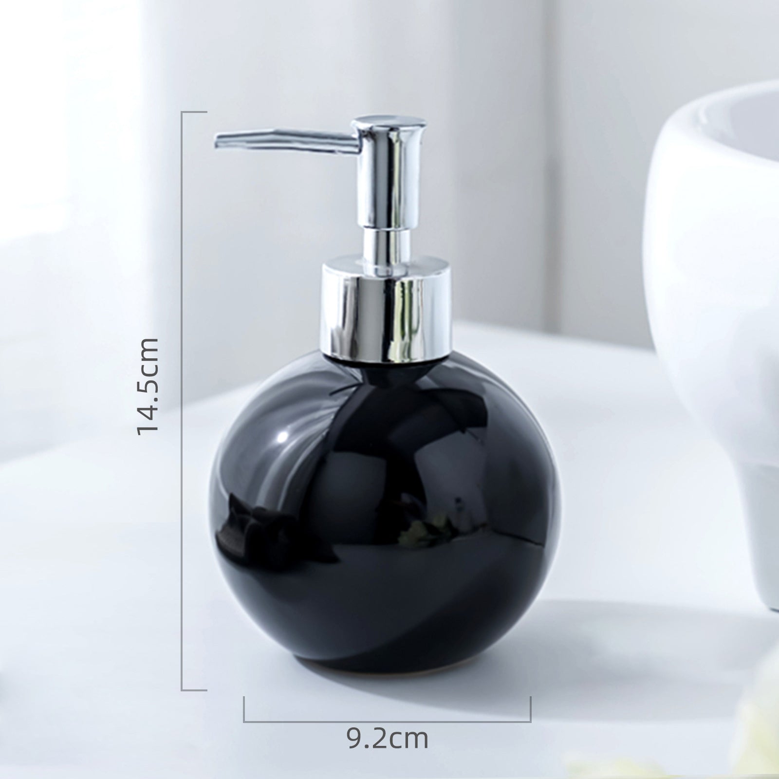 Lotion Bottle, Press Bottle, Ceramic Fashionable Soap Bottle, Shower Gel Bottle