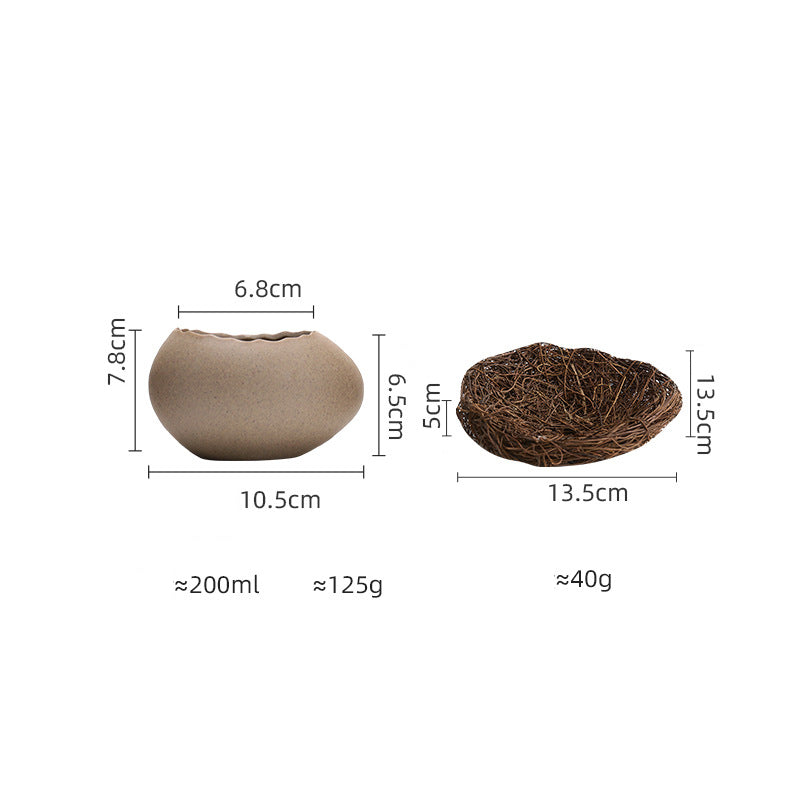Eggshell Shape Steamed Egg Bowl, Dessert Bowl, Ceramic bowl, Yogurt bowl