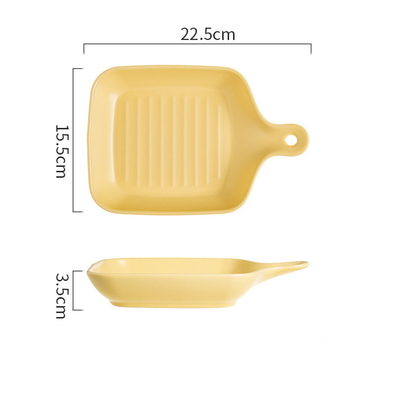  Ceramic Tableware Oven Baking Tray Cute Breakfast Plate
