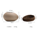 Eggshell Shape Steamed Egg Bowl, Dessert Bowl, Ceramic bowl, Yogurt bowl