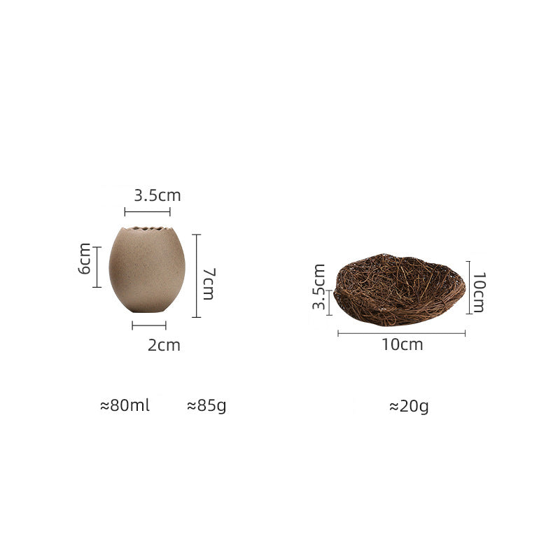 Eggshell Shape Steamed Egg Bowl, Dessert Bowl, Ceramic bowl, Yogurt bowl