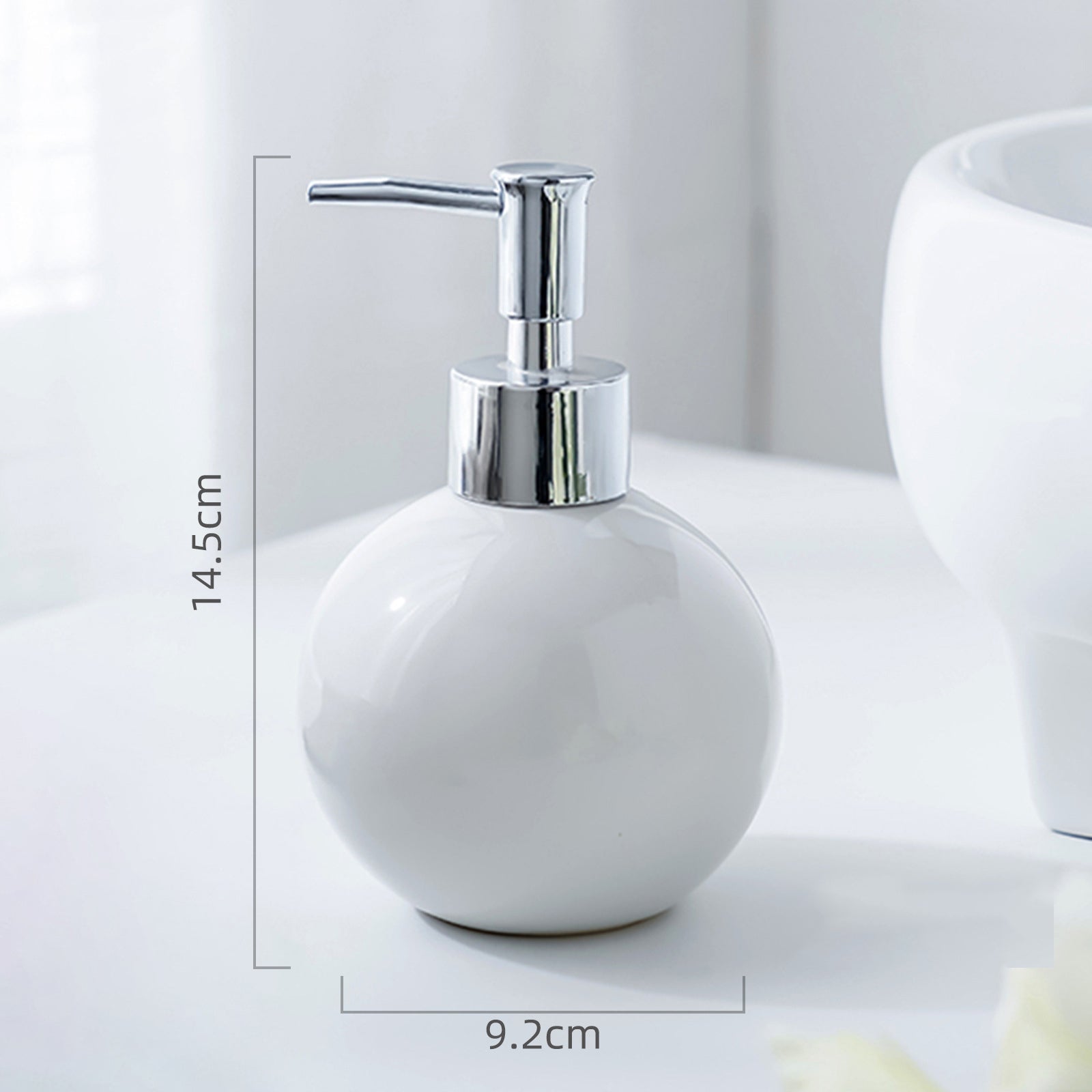 Lotion Bottle, Press Bottle, Ceramic Fashionable Soap Bottle, Shower Gel Bottle