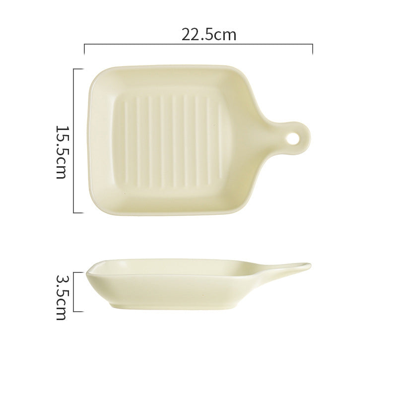  Ceramic Tableware Oven Baking Tray Cute Breakfast Plate