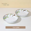 High-end Chinese Style Gold-rimmed Bone China Tableware Set dinnerware set