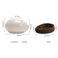 Eggshell Shape Steamed Egg Bowl, Dessert Bowl, Ceramic bowl, Yogurt bowl