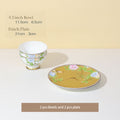 High-end Chinese Style Gold-rimmed Bone China Tableware Set dinnerware set