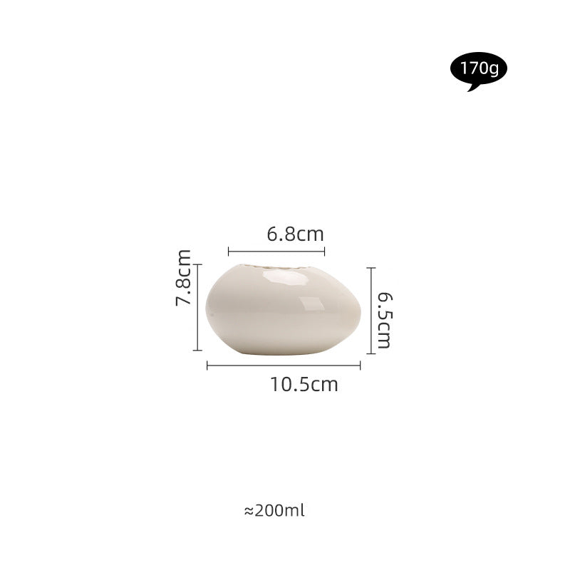 Eggshell Shape Steamed Egg Bowl, Dessert Bowl, Ceramic bowl, Yogurt bowl
